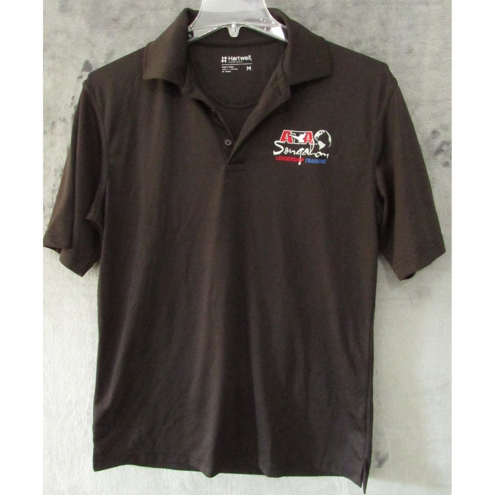 Hartwell CORETECH ATA Songahm Leadership Training Polo Shirt Men's M Brown